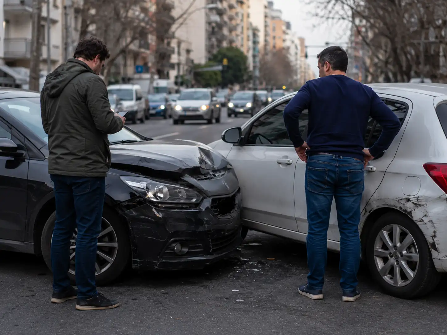Abogados especialistas en accidentes de auto y choques vehiculares en CABA, GBA y Argentina — colisiones desde atrás, colisiones laterales en cruces, choques múltiples en autopistas (Acceso Oeste, General Paz, Panamericana, Riccheri), conductor sin seguro y vehículos fugados. Reclamo de daños y perjuicios con citación en garantía a la aseguradora.